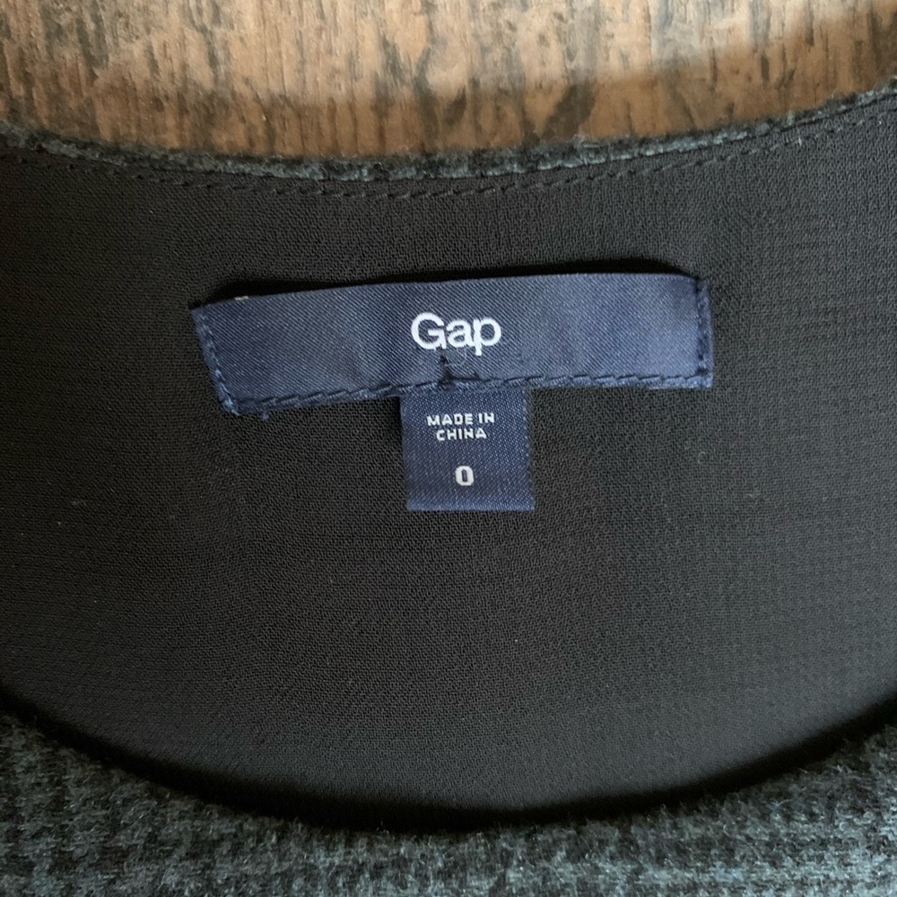 Gap Gray Plaid Wool Shift Dress - Picture 6 of 8